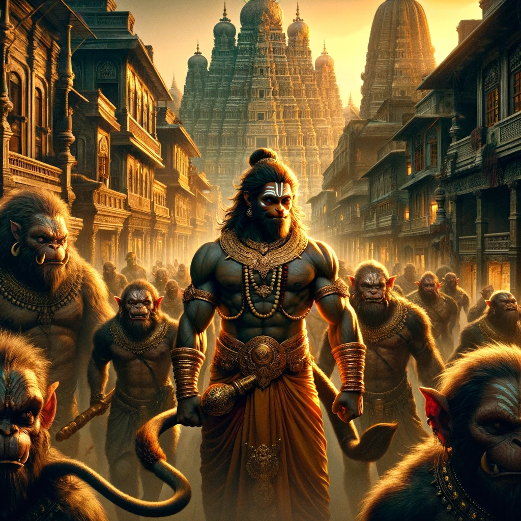 Hanuman Sees Many Rakshasas in the City